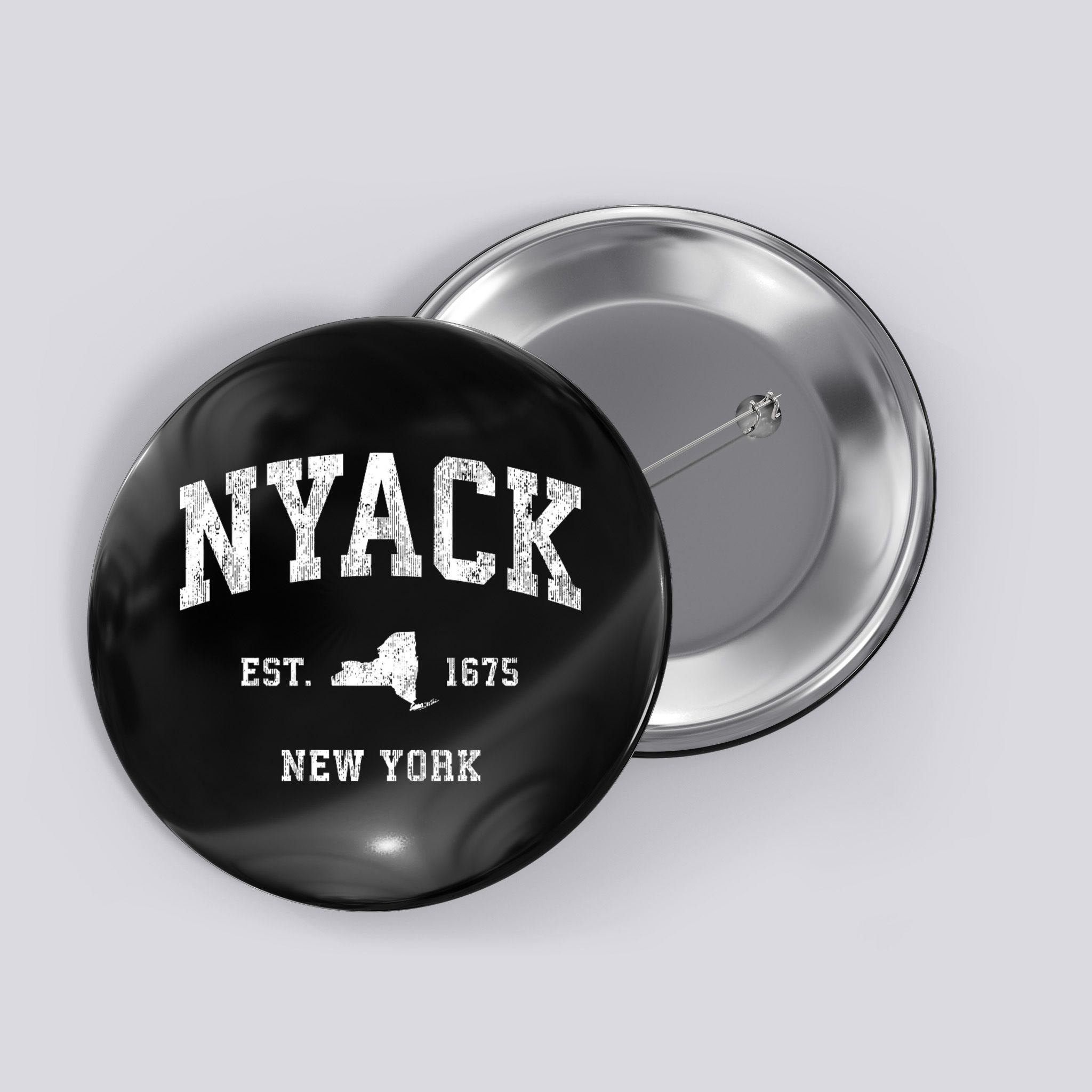 Nyack New York Ny Vintage Athletic Sports Button