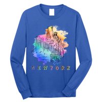 Nyc New York City Skylines Statue Of Liberty Gift Long Sleeve Shirt