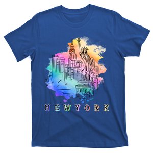 Nyc New York City Skylines Statue Of Liberty Gift T-Shirt