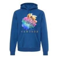 Nyc New York City Skylines Statue Of Liberty Gift Premium Hoodie