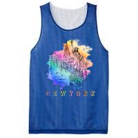 Nyc New York City Skylines Statue Of Liberty Gift Mesh Reversible Basketball Jersey Tank