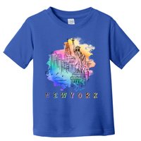 Nyc New York City Skylines Statue Of Liberty Gift Toddler T-Shirt