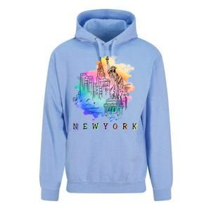 Nyc New York City Skylines Statue Of Liberty Gift Unisex Surf Hoodie