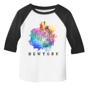 Nyc New York City Skylines Statue Of Liberty Gift Toddler Fine Jersey T-Shirt