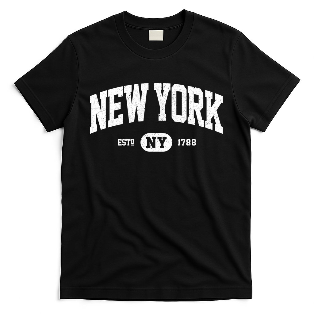 Ny New York Gift Retro Vintage New York Great Gift Funny Gift T-Shirt