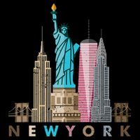 Nyc New York City Skylines Statue Of Liberty Tall T-Shirt