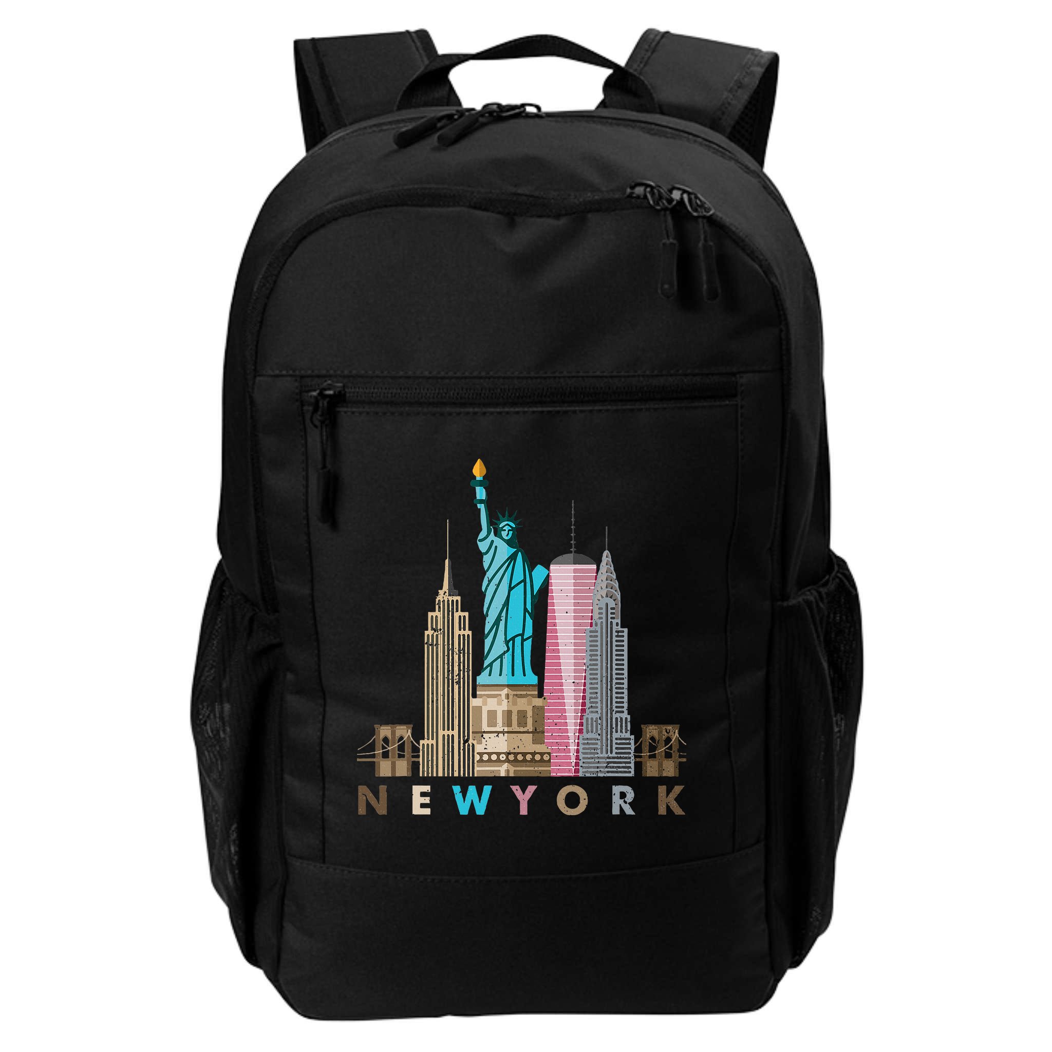 Nyc New York City Skylines Statue Of Liberty Backpack