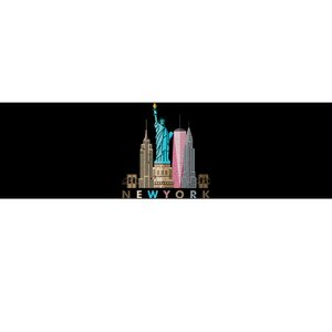 Nyc New York City Skylines Statue Of Liberty Bumper Sticker