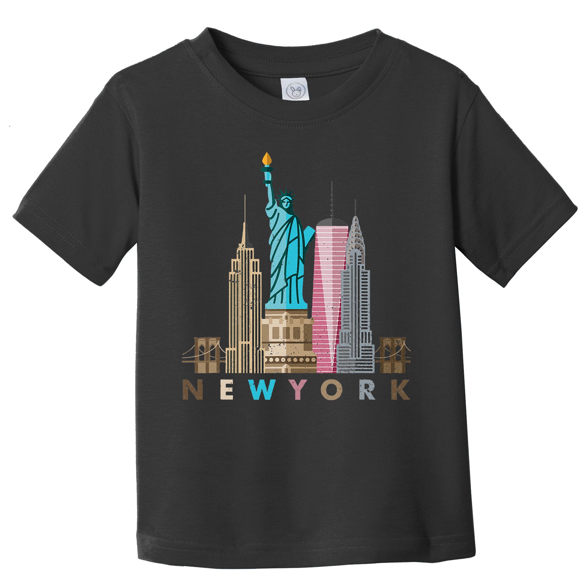 Nyc New York City Skylines Statue Of Liberty Toddler T-Shirt