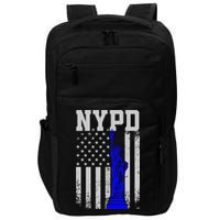 Nypd New York Police Department Statue Of Liberty Distressed Impact Tech Backpack