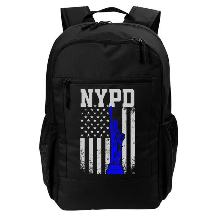 Nypd New York Police Department Statue Of Liberty Distressed Backpack
