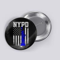 Nypd New York Police Department Statue Of Liberty Distressed Button