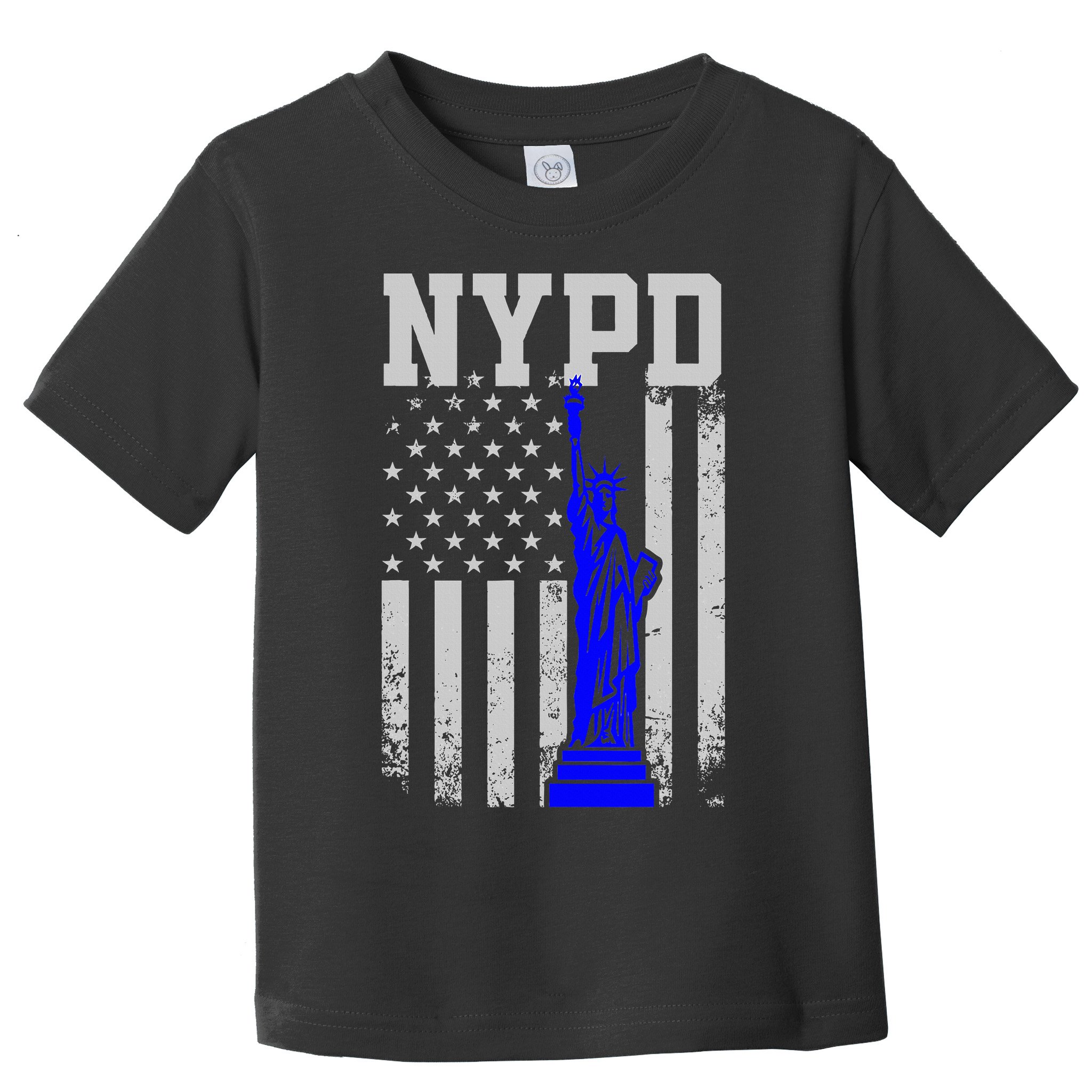 Nypd New York Police Department Statue Of Liberty Distressed Toddler T-Shirt