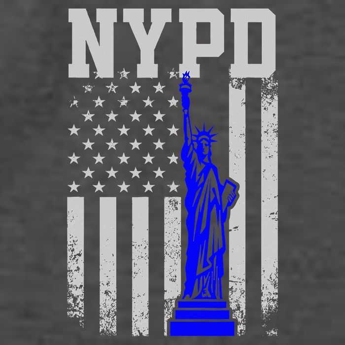 Nypd New York Police Department Statue Of Liberty Distressed Vector Backpack