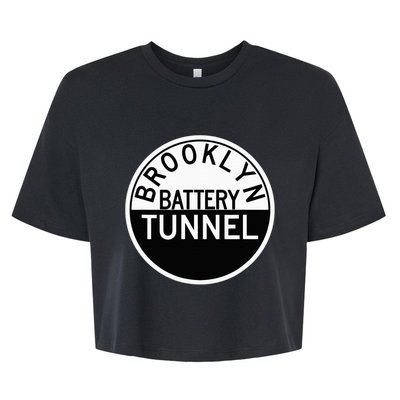 Nyc New York City Brooklyn Battery Tunnel Bella+Canvas Jersey Crop Tee