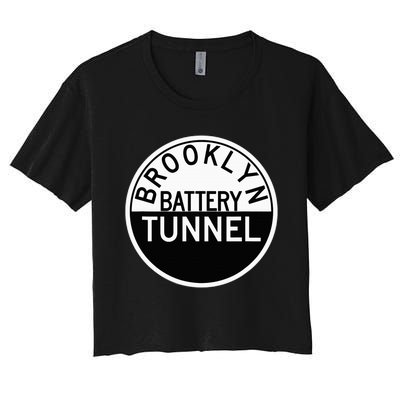 Nyc New York City Brooklyn Battery Tunnel Women's Crop Top Tee