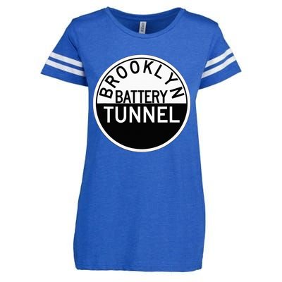 Nyc New York City Brooklyn Battery Tunnel Enza Ladies Jersey Football T-Shirt