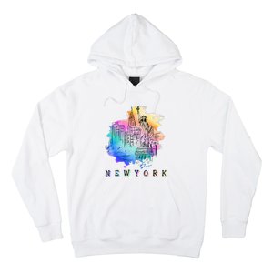 Nyc New York City Skylines Statue Of Liberty Hoodie