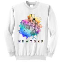 Nyc New York City Skylines Statue Of Liberty Sweatshirt