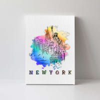 Nyc New York City Skylines Statue Of Liberty Canvas