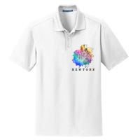 Nyc New York City Skylines Statue Of Liberty Dry Zone Grid Polo