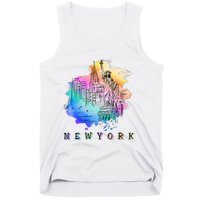 Nyc New York City Skylines Statue Of Liberty Tank Top