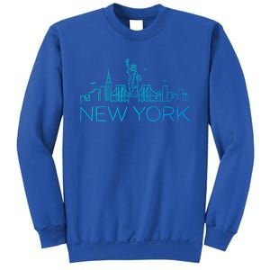 Nyc New York City Skylines Statue Of Liberty Birds Cute Gift Sweatshirt