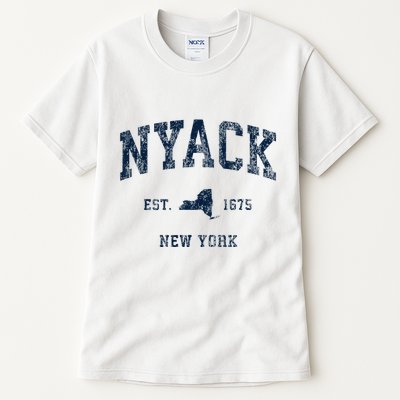 Nyack New York Ny Vintage Athletic Sports Design Tall T-Shirt