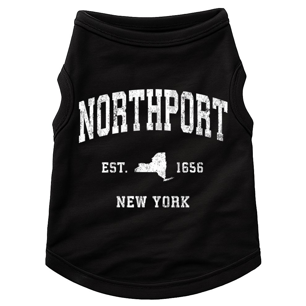 Northport New York Ny Vintage Athletic Doggie Tank
