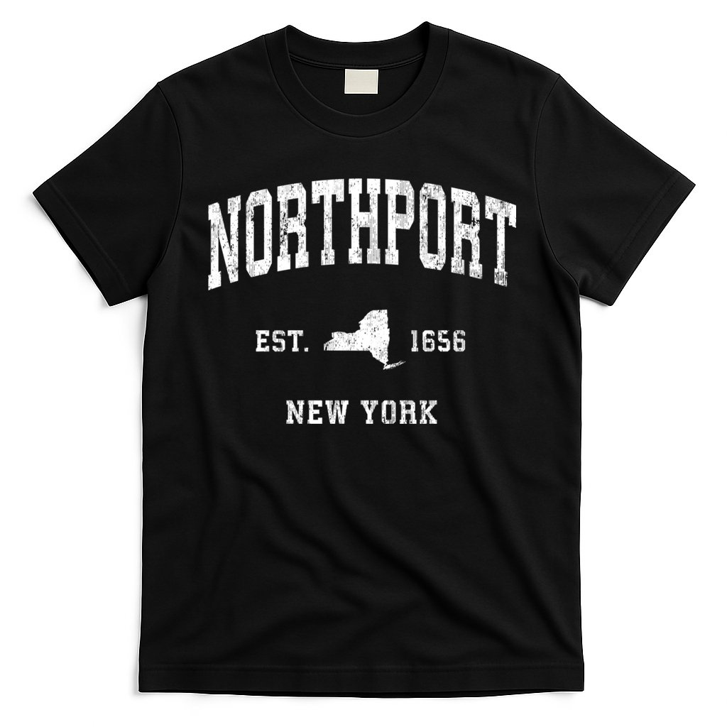 Northport New York Ny Vintage Athletic T-Shirt
