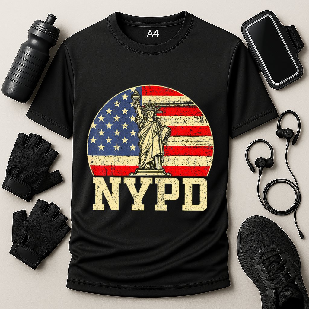 Nypd New York Police Department Cooling Performance Crew T-Shirt