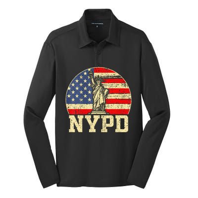 Nypd New York Police Department Silk Touch Performance Long Sleeve Polo