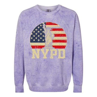 Nypd New York Police Department Colorblast Crewneck Sweatshirt