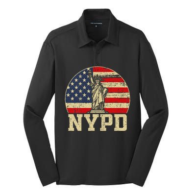 Nypd New York Police Department Silk Touch Performance Long Sleeve Polo