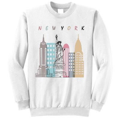 NYC New York City Manhattan skylines statue of liberty Sweatshirt