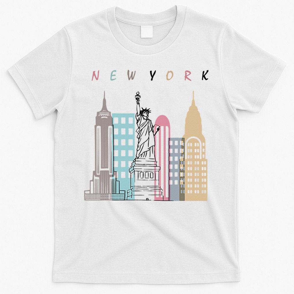 NYC New York City Manhattan skylines statue of liberty T-Shirt