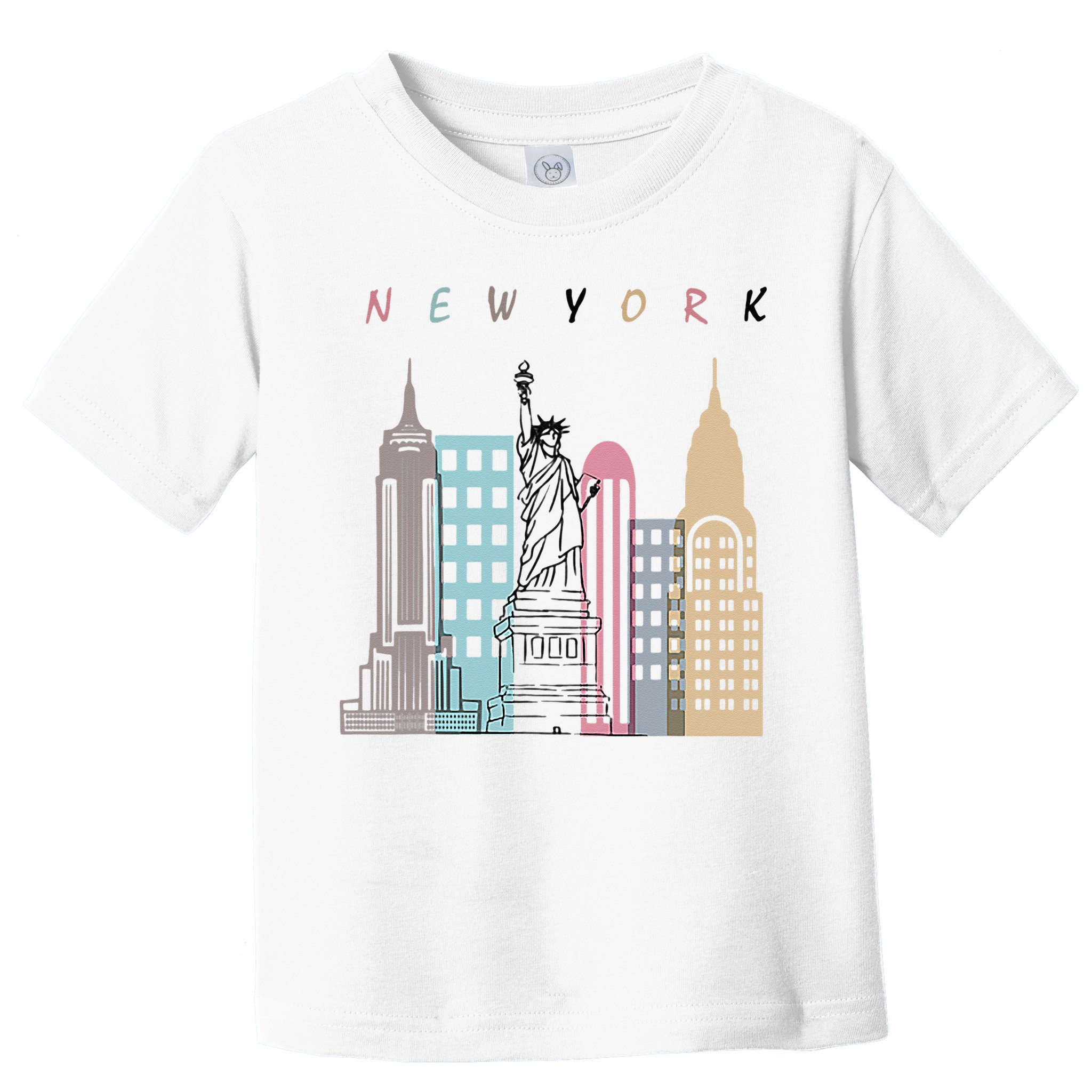 NYC New York City Manhattan skylines statue of liberty Toddler T-Shirt