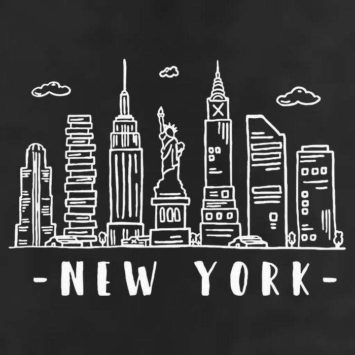 NYC New York City Manhattan Skylines Statue Of Liberty Cloud 11oz C Handle Ceramic Mug