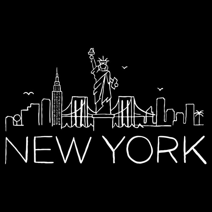 NYC New York City Skylines Statue Of Liberty Birds Doggie Tank