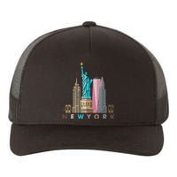 Nyc New York City Skylines Statue Of Liberty Yupoong Adult 5-Panel Trucker Hat