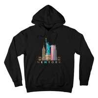 Nyc New York City Skylines Statue Of Liberty Hoodie