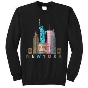 Nyc New York City Skylines Statue Of Liberty Sweatshirt