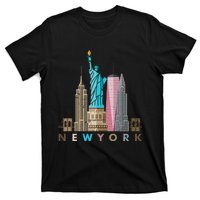 Nyc New York City Skylines Statue Of Liberty T-Shirt