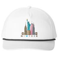 Nyc New York City Skylines Statue Of Liberty Snapback Five-Panel Rope Hat