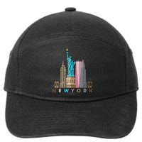 Nyc New York City Skylines Statue Of Liberty 7-Panel Snapback Hat