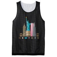 Nyc New York City Skylines Statue Of Liberty Mesh Reversible Basketball Jersey Tank