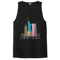 Nyc New York City Skylines Statue Of Liberty PosiCharge Competitor Tank