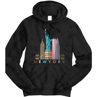 Nyc New York City Skylines Statue Of Liberty Tie Dye Hoodie