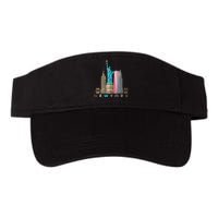 Nyc New York City Skylines Statue Of Liberty Valucap Bio-Washed Visor