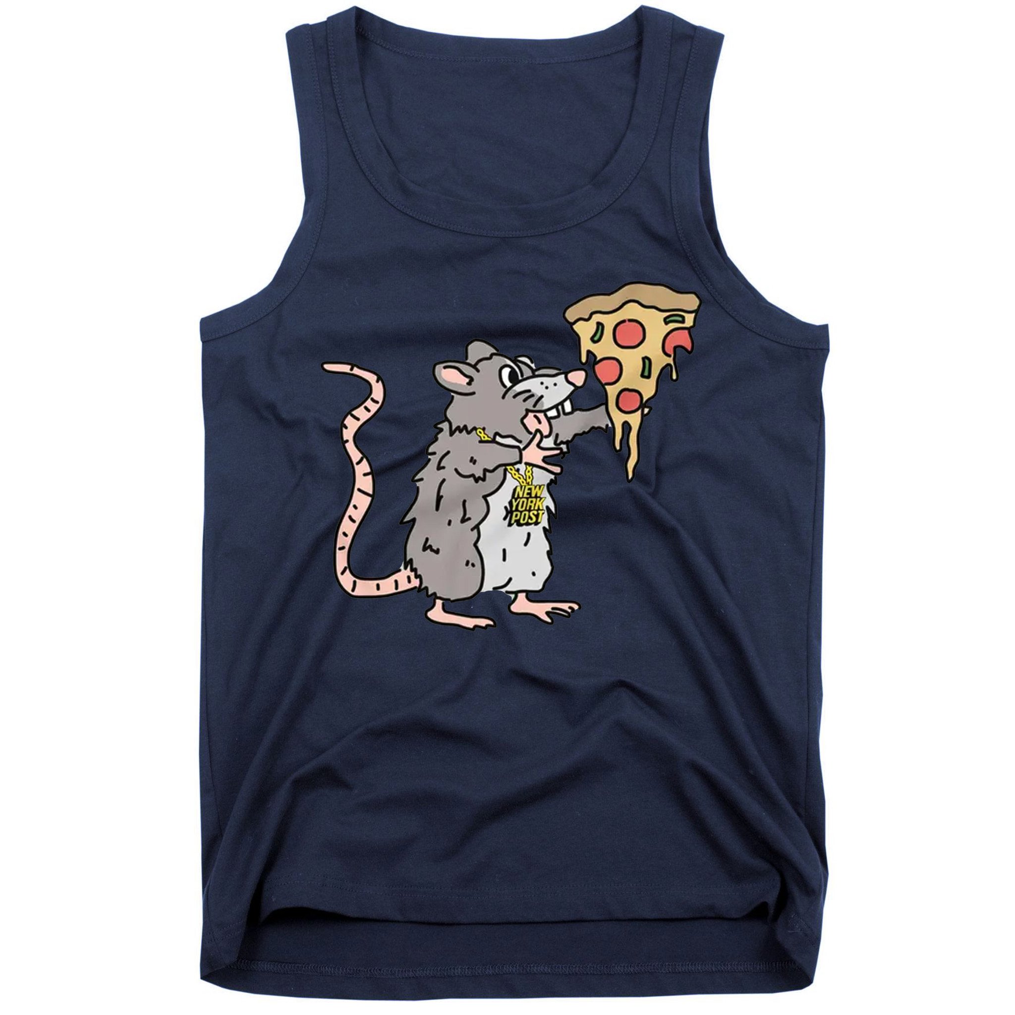 Nypost New York Post Pizza Rat Tank Top